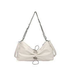 High-grade Waist Bag Silver Underarm Bag Shoulder Crossbody