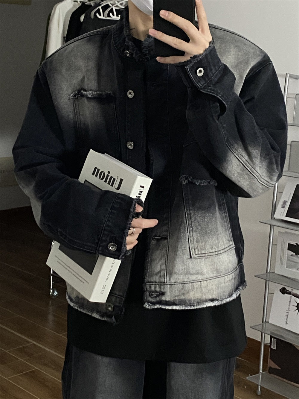 Oversized Distressed Denim Jacket – Bold Style, No Compromises - Laberetta