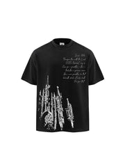 Sacred Architecture Tee | Faith Embossed in Style - Laberetta